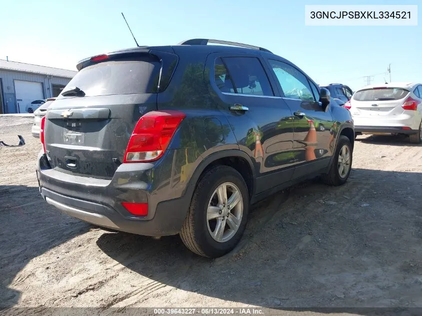 3GNCJPSBXKL334521 2019 Chevrolet Trax Lt