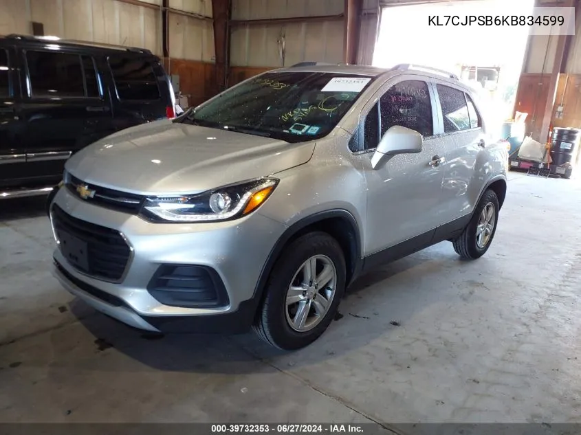 KL7CJPSB6KB834599 2019 Chevrolet Trax Lt