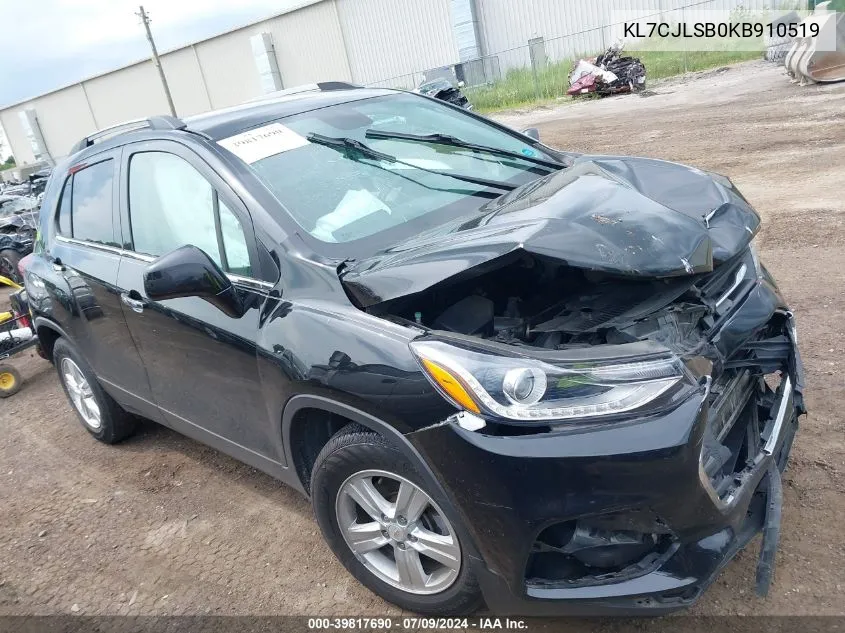 KL7CJLSB0KB910519 2019 Chevrolet Trax Lt