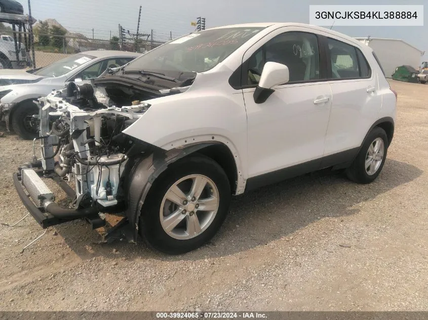 3GNCJKSB4KL388884 2019 Chevrolet Trax Ls