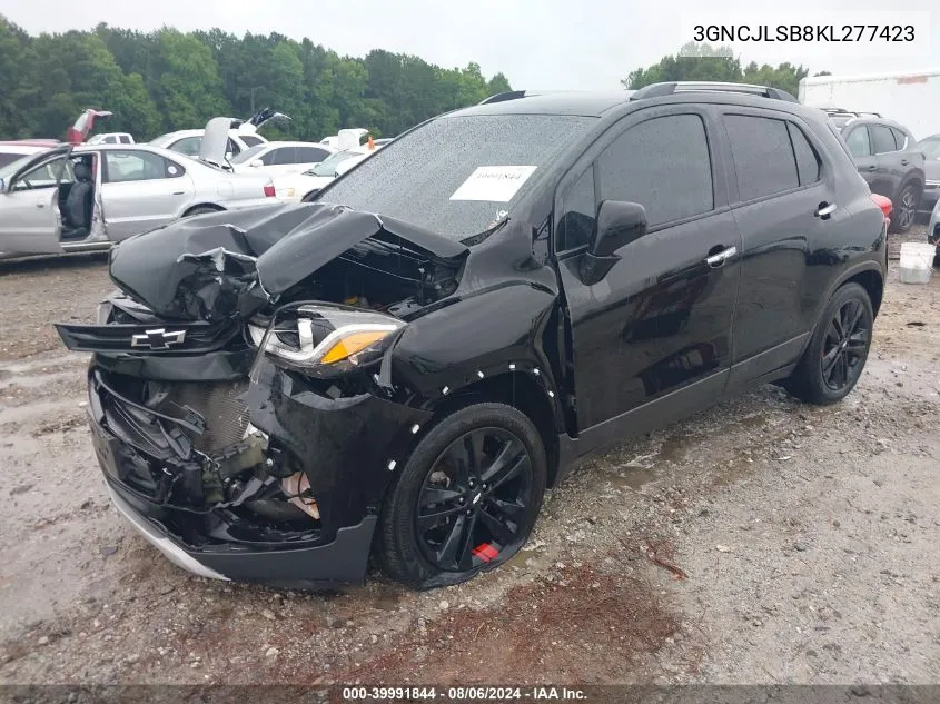 2019 Chevrolet Trax Lt VIN: 3GNCJLSB8KL277423 Lot: 39991844