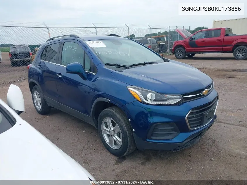 3GNCJPSB0KL173886 2019 Chevrolet Trax Lt