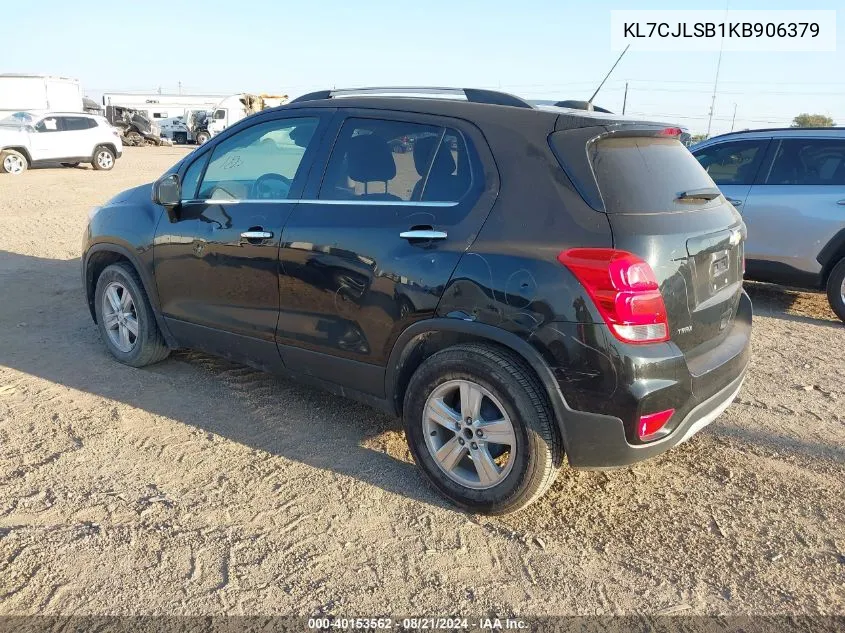 KL7CJLSB1KB906379 2019 Chevrolet Trax Lt