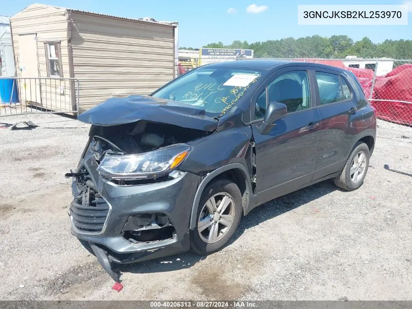 2019 Chevrolet Trax Ls VIN: 3GNCJKSB2KL253970 Lot: 40206313