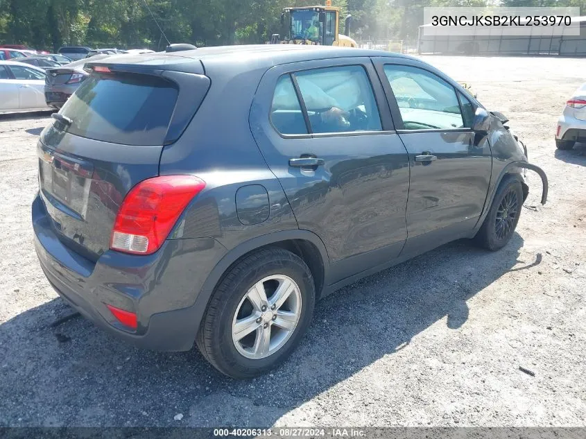 2019 Chevrolet Trax Ls VIN: 3GNCJKSB2KL253970 Lot: 40206313