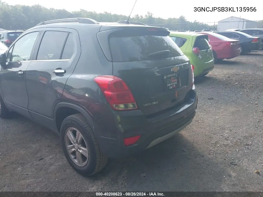 3GNCJPSB3KL135956 2019 Chevrolet Trax Lt