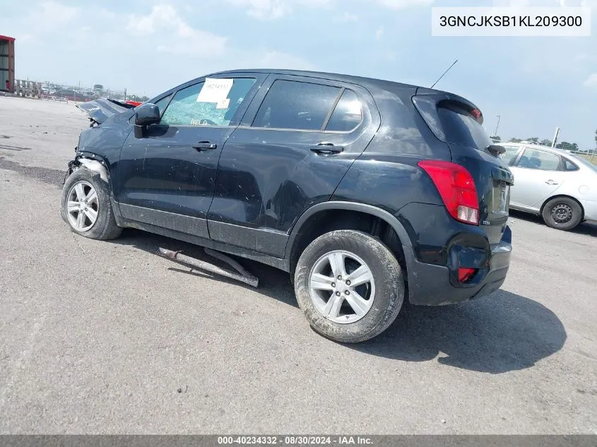 3GNCJKSB1KL209300 2019 Chevrolet Trax Ls