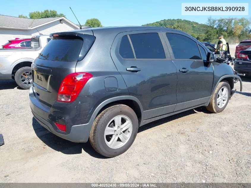 2019 Chevrolet Trax Ls VIN: 3GNCJKSB8KL390928 Lot: 40252430