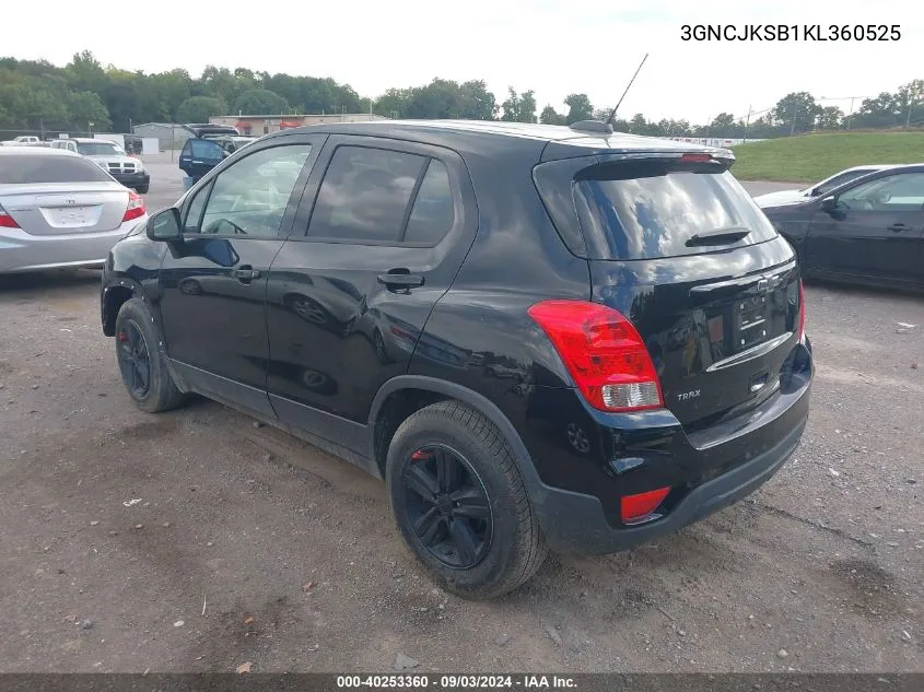 3GNCJKSB1KL360525 2019 Chevrolet Trax Ls