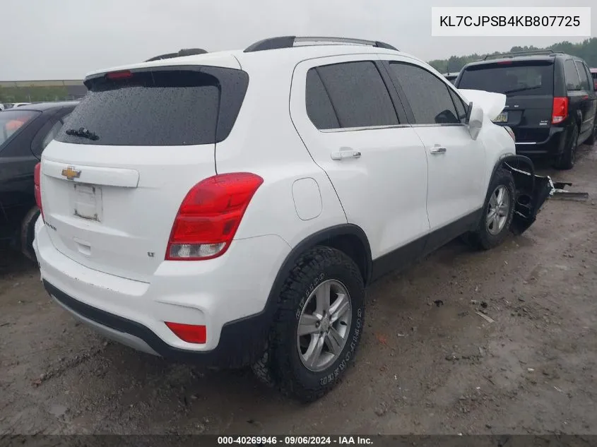 KL7CJPSB4KB807725 2019 Chevrolet Trax Lt