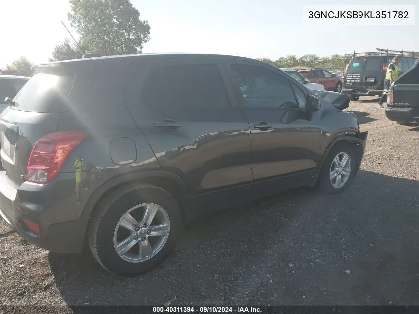 3GNCJKSB9KL351782 2019 Chevrolet Trax Ls