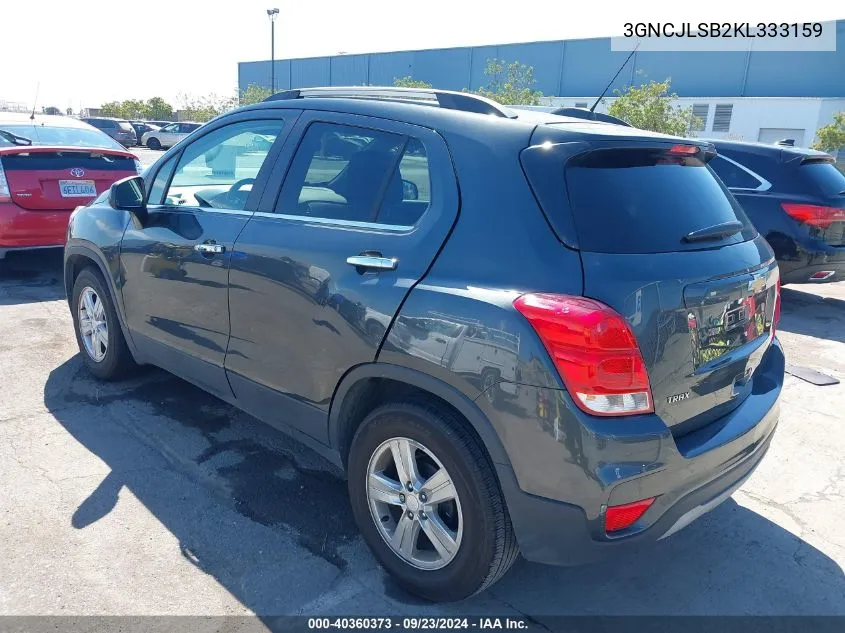 3GNCJLSB2KL333159 2019 Chevrolet Trax Lt