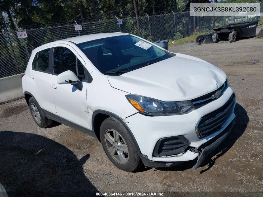 2019 Chevrolet Trax Ls VIN: 3GNCJKSB8KL392680 Lot: 40364146