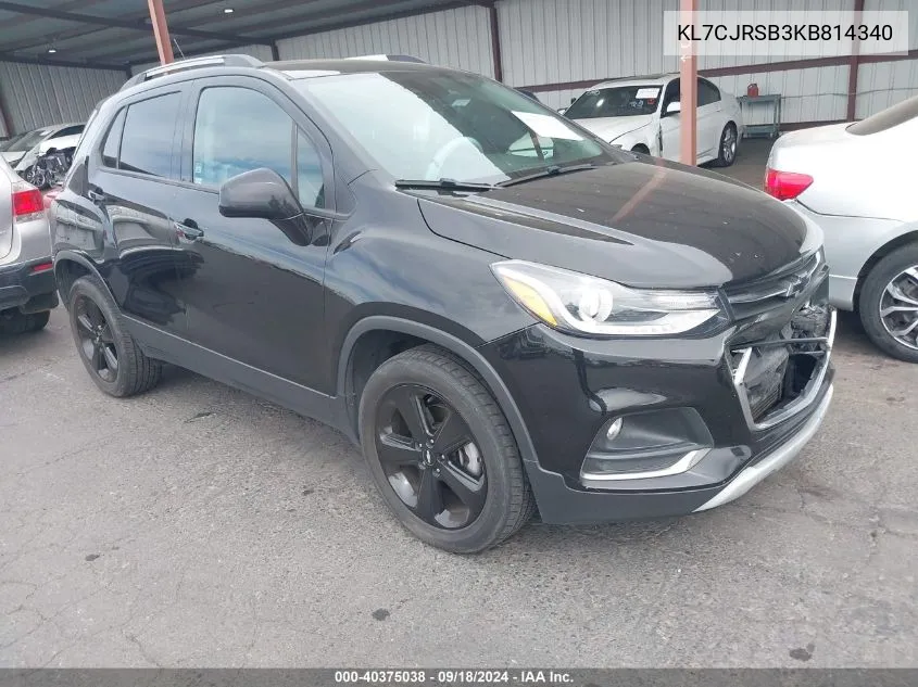 2019 Chevrolet Trax Premier VIN: KL7CJRSB3KB814340 Lot: 40375038