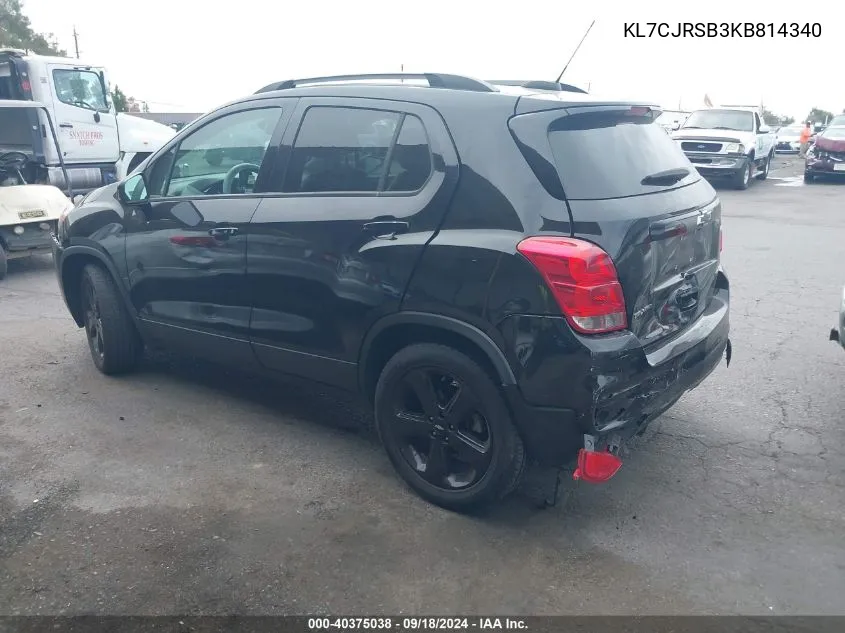 KL7CJRSB3KB814340 2019 Chevrolet Trax Premier