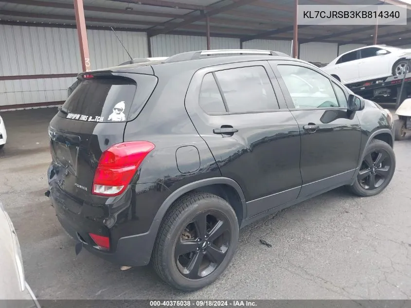 KL7CJRSB3KB814340 2019 Chevrolet Trax Premier