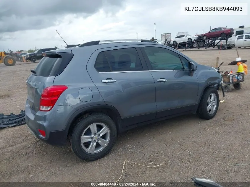 KL7CJLSB8KB944093 2019 Chevrolet Trax Lt