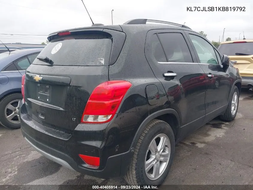 KL7CJLSB1KB819792 2019 Chevrolet Trax 1Lt