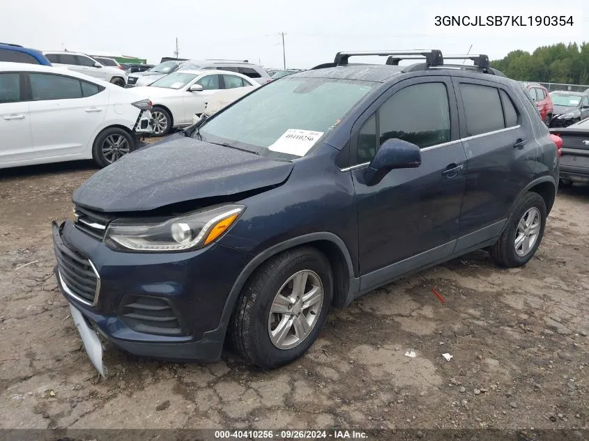 3GNCJLSB7KL190354 2019 Chevrolet Trax Lt