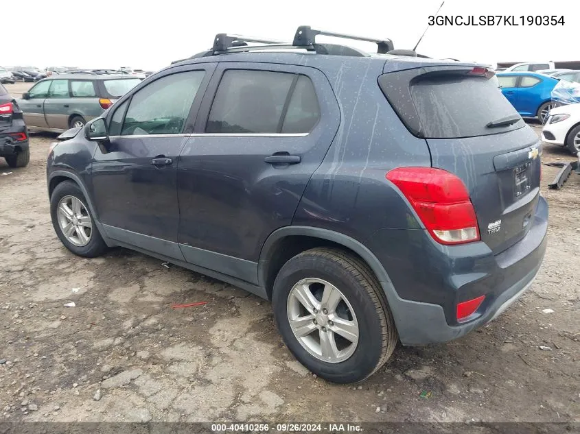 3GNCJLSB7KL190354 2019 Chevrolet Trax Lt