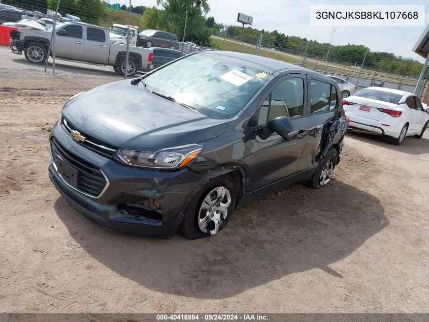 3GNCJKSB8KL107668 2019 Chevrolet Trax Ls