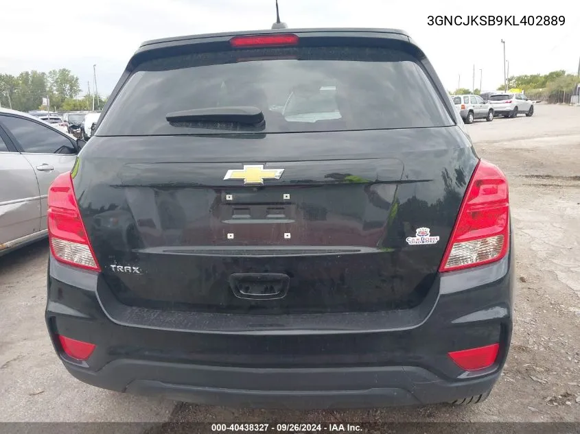 3GNCJKSB9KL402889 2019 Chevrolet Trax Ls