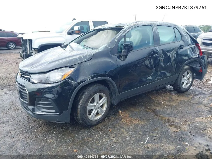 3GNCJNSB7KL379761 2019 Chevrolet Trax Ls