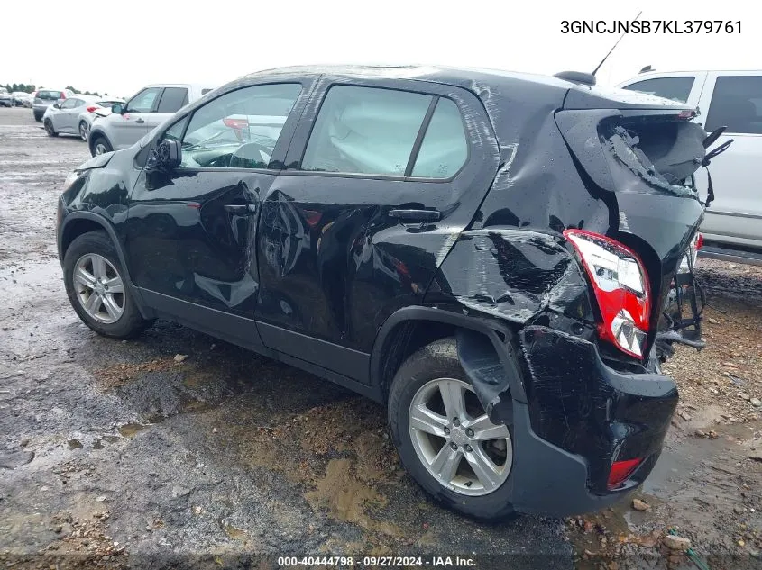 3GNCJNSB7KL379761 2019 Chevrolet Trax Ls