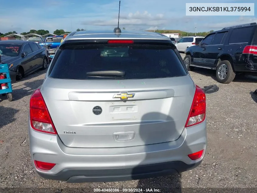 3GNCJKSB1KL375994 2019 Chevrolet Trax Ls