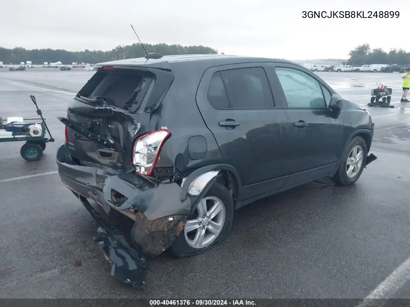 2019 Chevrolet Trax Ls VIN: 3GNCJKSB8KL248899 Lot: 40461376