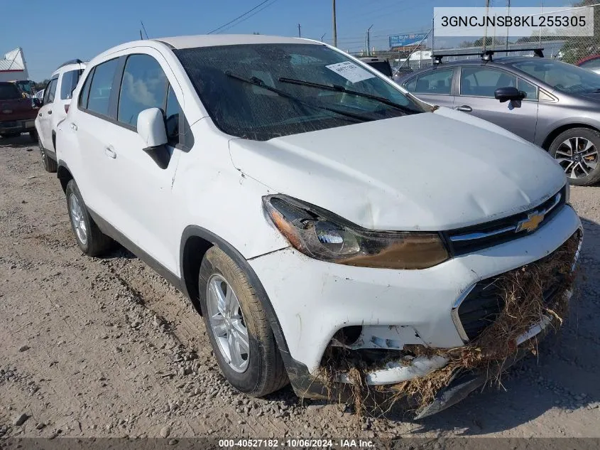 2019 Chevrolet Trax Ls VIN: 3GNCJNSB8KL255305 Lot: 40527182