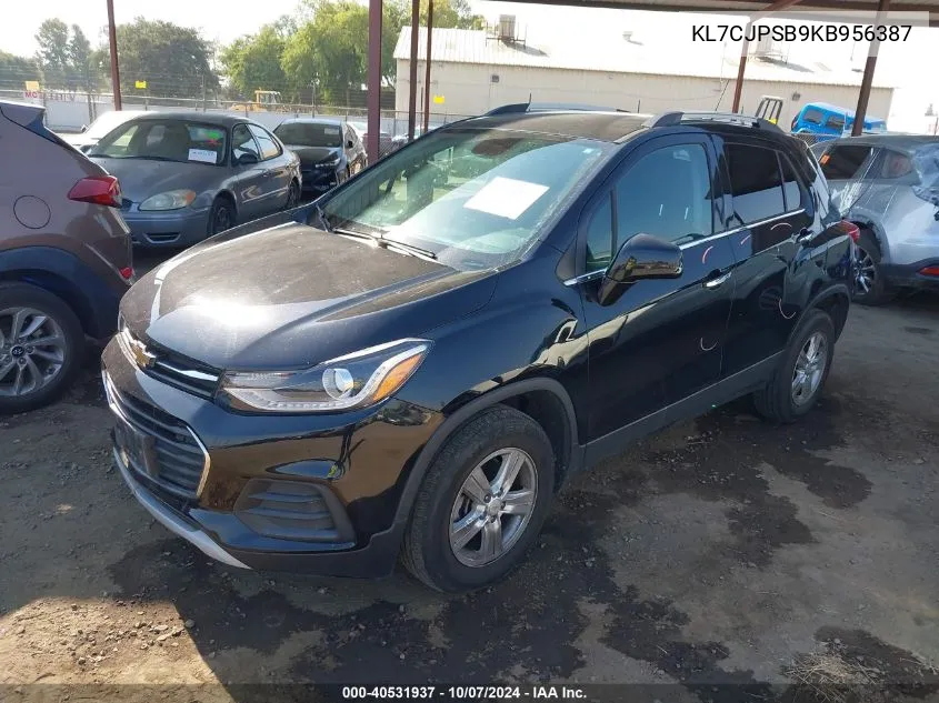 2019 Chevrolet Trax 1Lt VIN: KL7CJPSB9KB956387 Lot: 40531937