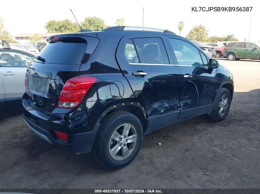 2019 Chevrolet Trax 1Lt VIN: KL7CJPSB9KB956387 Lot: 40531937