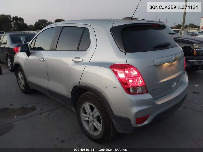 3GNCJKSB9KL374124 2019 Chevrolet Trax Ls