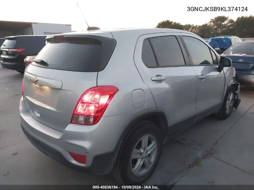 3GNCJKSB9KL374124 2019 Chevrolet Trax Ls