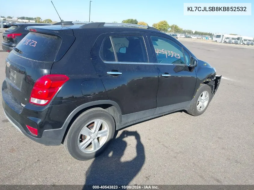 2019 Chevrolet Trax 1Lt VIN: KL7CJLSB8KB852532 Lot: 40543823