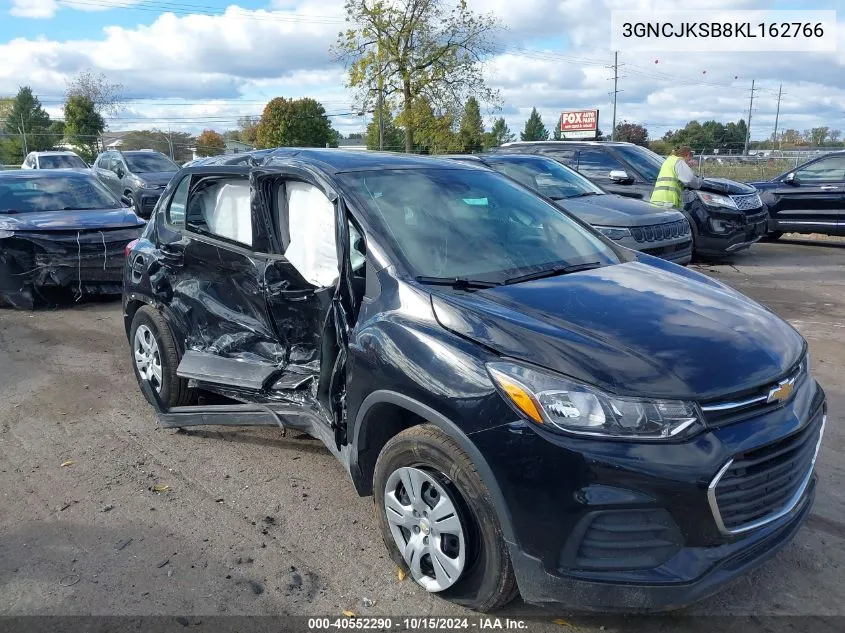 2019 Chevrolet Trax Ls VIN: 3GNCJKSB8KL162766 Lot: 40552290