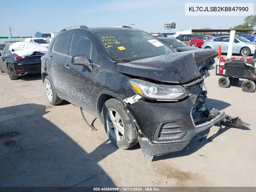 2019 Chevrolet Trax 1Lt VIN: KL7CJLSB2KB847990 Lot: 40569999