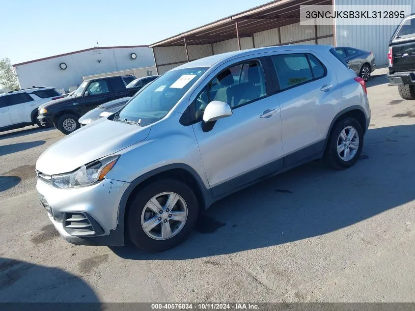 2019 Chevrolet Trax Ls VIN: 3GNCJKSB3KL312895 Lot: 40576834