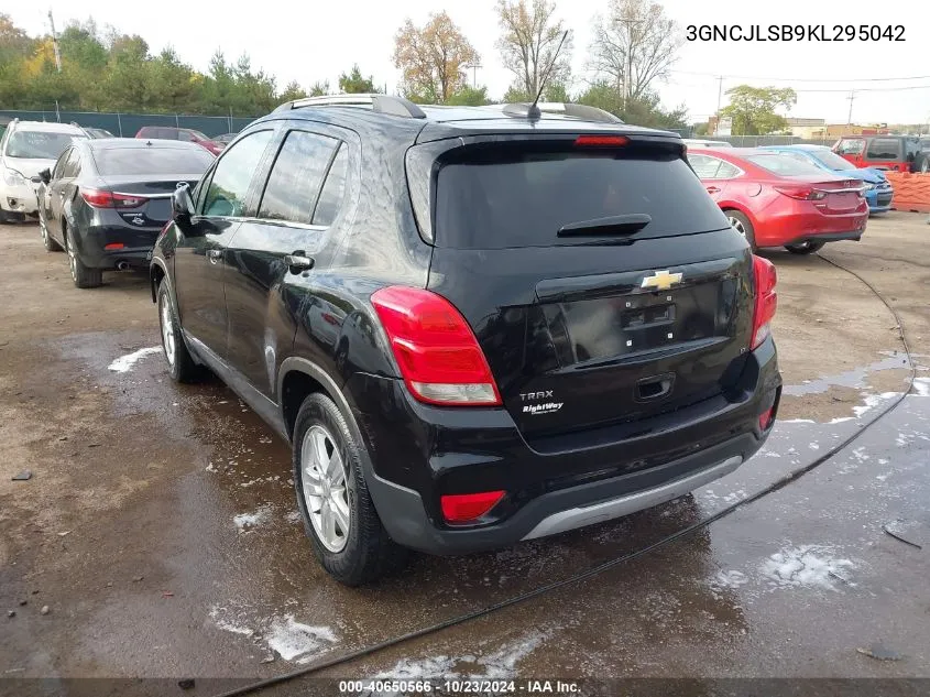 2019 Chevrolet Trax Lt VIN: 3GNCJLSB9KL295042 Lot: 40650566