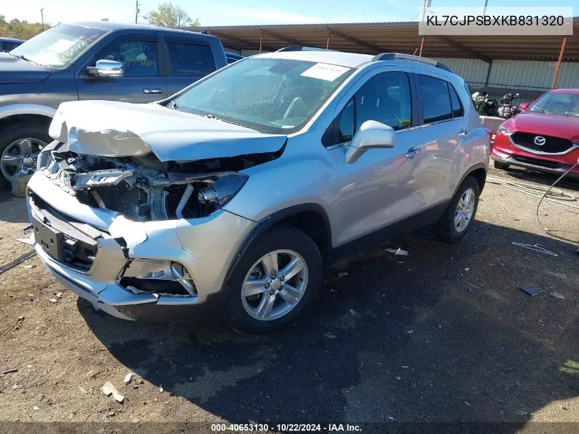 2019 Chevrolet Trax Lt VIN: KL7CJPSBXKB831320 Lot: 40653130