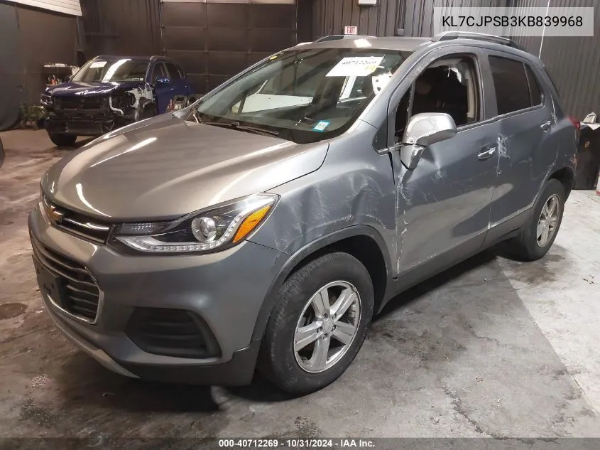 KL7CJPSB3KB839968 2019 Chevrolet Trax Lt