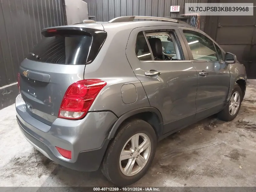 KL7CJPSB3KB839968 2019 Chevrolet Trax Lt