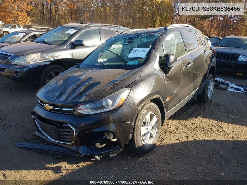 2019 Chevrolet Trax Lt VIN: KL7CJPSB8KB836466 Lot: 40769560