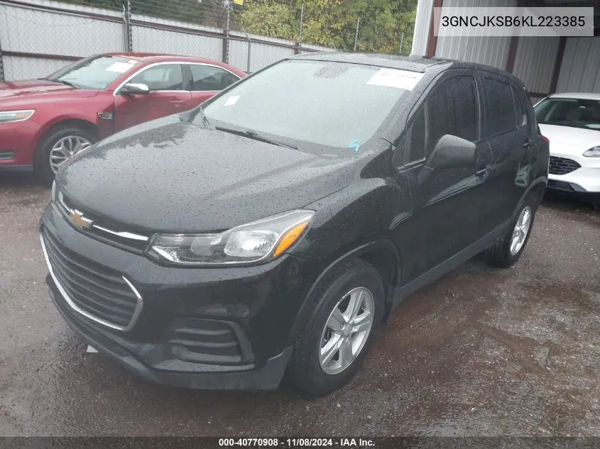 2019 Chevrolet Trax Ls VIN: 3GNCJKSB6KL223385 Lot: 40770908