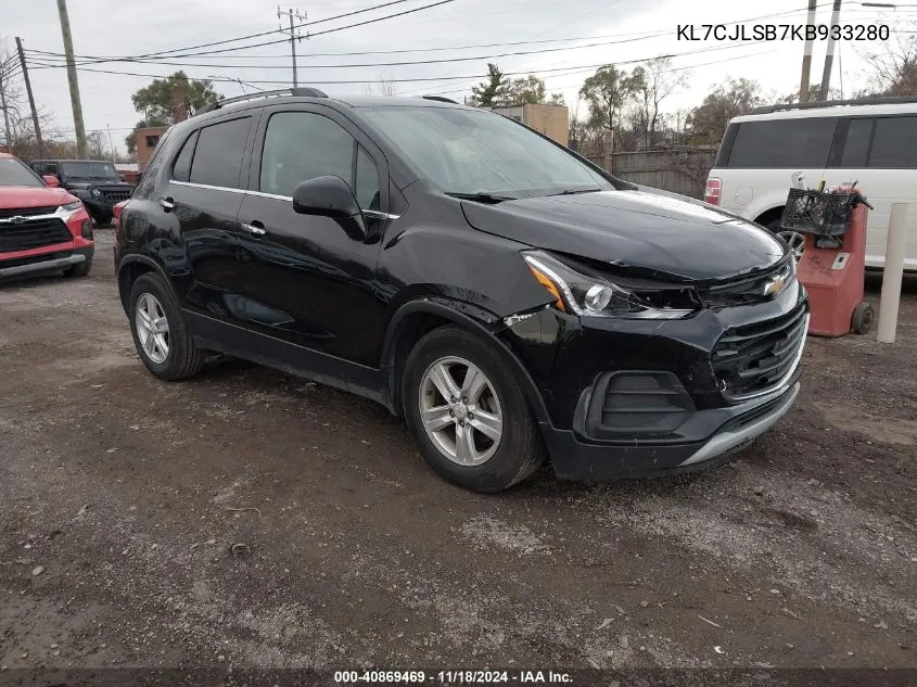 2019 Chevrolet Trax Lt VIN: KL7CJLSB7KB933280 Lot: 40869469