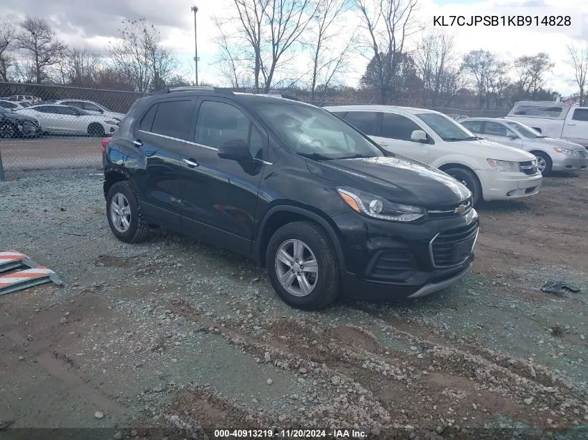 2019 Chevrolet Trax Lt VIN: KL7CJPSB1KB914828 Lot: 40913219