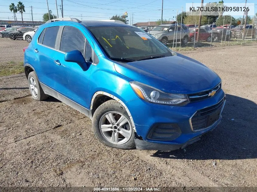 2019 Chevrolet Trax Lt VIN: KL7CJLSB1KB958126 Lot: 40913886