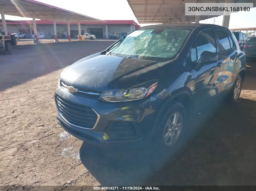 2019 Chevrolet Trax Ls VIN: 3GNCJNSB6KL168180 Lot: 40914371