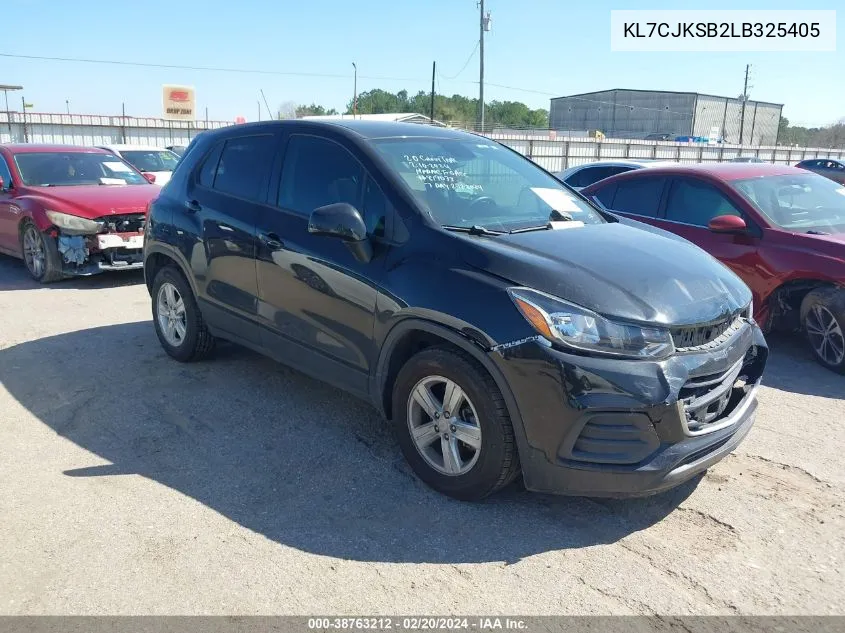 2020 Chevrolet Trax Fwd Ls VIN: KL7CJKSB2LB325405 Lot: 38763212